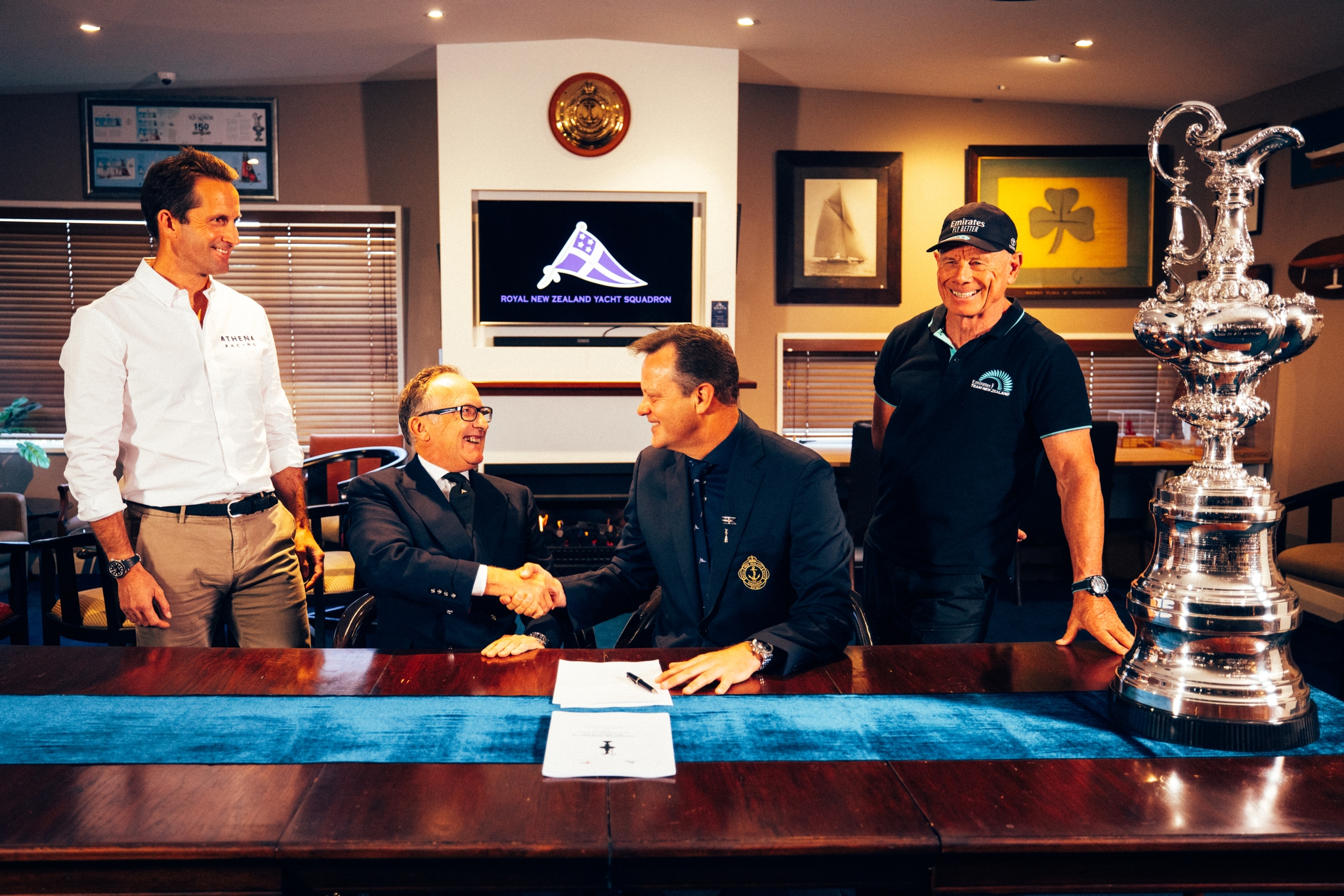 38th America's Cup Protocol Signing - Royal New Zealand Yacht Squadron. Photo: Suellen Hurling