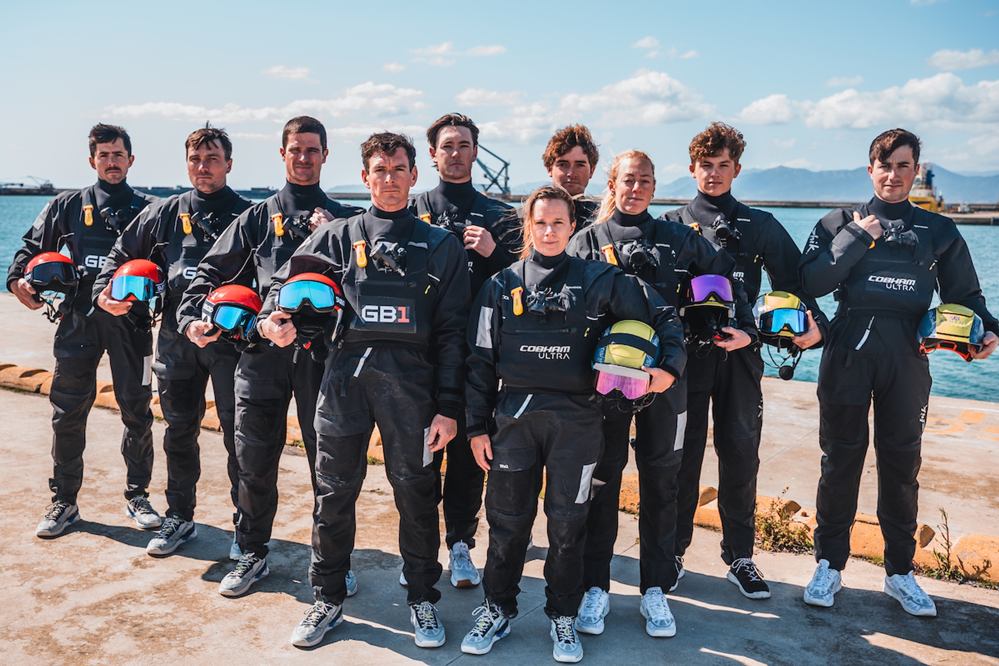 Dylan Fletcher's GB1 crew and Hannah Mills' Athena Pathway crew will be racing against each other at the Louis Vuitton 38th America's Cup Preliminary Regatta Sardinia this weekend